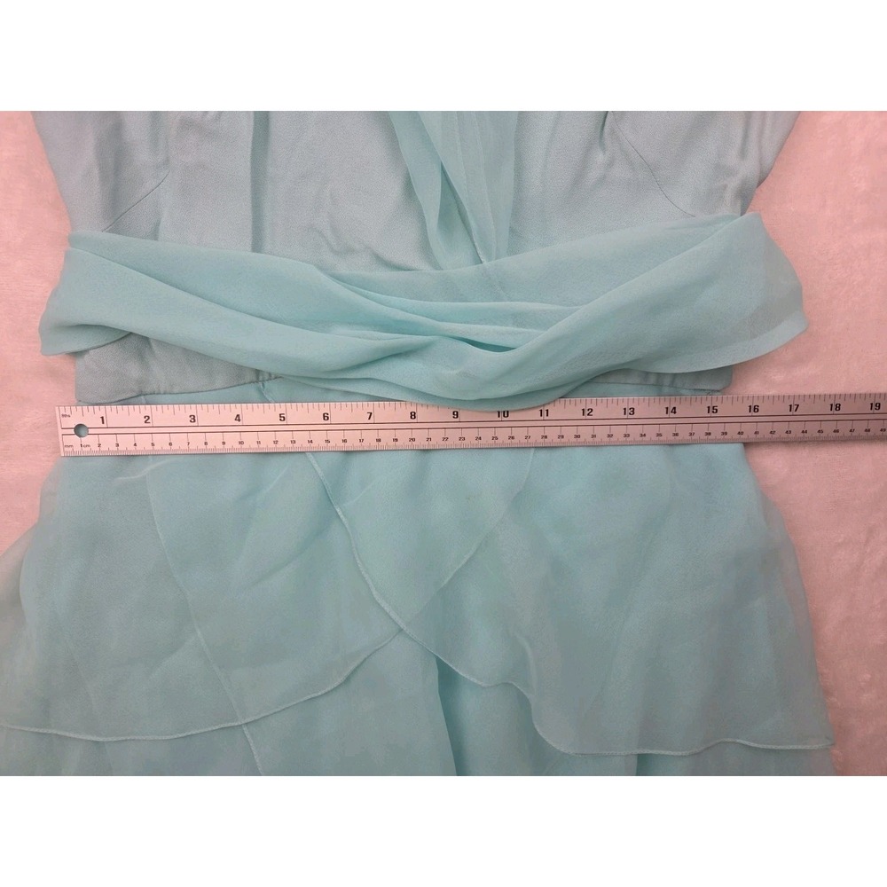 Vtg Felix Arbeo Aventura 1970s Green Chiffon Cape Goddess Evening Gown Dress S - Picture 12 of 16